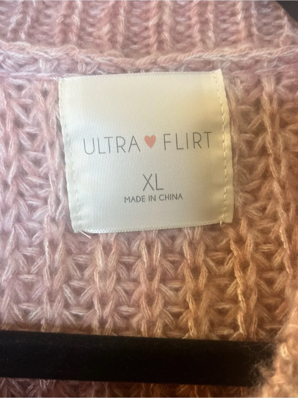 Ultra Flirt Striped Crewneck Knit Sweater Sz XL